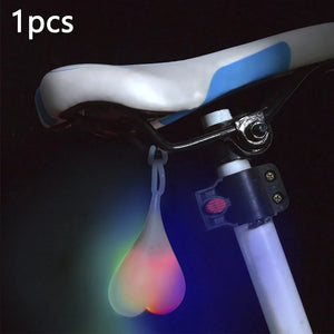 Luz de Ovo para Bicicleta, Bicicleta de Montanha, Passeio Noturno, Luz Traseira Criativa, Equipamento de Ciclismo, Acessórios para Bicicleta, Luz de Advertência, Personalidade