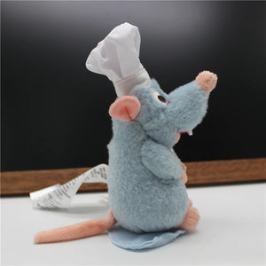Boneco de Pelúcia Chef Remy de Ratatouille com Ímã para Ombro, Decoração Kawaii, Brinquedo de Pelúcia Criativo, Surpresa de Aniversário, Presente de Aniversário Circundante