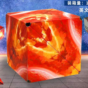 Variedade Geométrica Cubo Mágico Magnético Anti Estresse 3D Cubo de Quebra-Cabeça de Mão para Crianças Aliviador de Estresse Brinquedo Fidget
