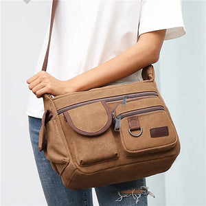Bolsas de Ombro de Lona para Homens, Tote Casual, Bolsa de Viagem para Homens, Bolsa Transversal de Luxo, Bolsas Mensageiro de Moda, Bolsa de Alta Qualidade