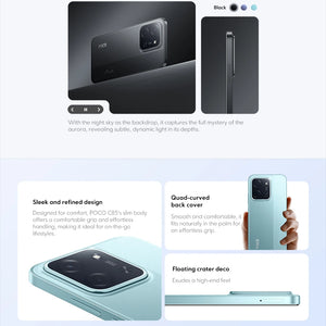 Smartphone POCO C85 Versão Global 6,9" display Dot Drop bateria de 6000mAh Câmera de 50MP 33W Helio G81-Ultra NFC