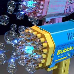 Máquina de Bolhas de 40 Furos, Totalmente Automática, Sopra Bolhas, Leve, Máquina de Bolhas para Uso Externo, Sem Bateria, Sem Água de Bolhas