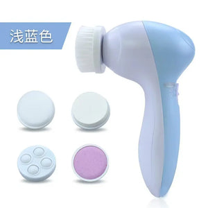 Limpeza Facial Elétrica 5 EM 1 Escova de Limpeza Facial Máquina de Lavagem Spa Cuidados com a Pele Massageador Ferramentas de Limpeza de Cravos Limpador Facial