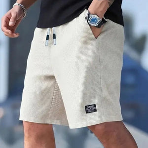 Calções Masculinos, Calças Casuais Masculinas, Calções de Praia Masculinos, Calções de Desporto Masculinos, Novo Tecido Texturizado e Fashionável, Calças Respiráveis, Adequadas para Uso Casual Diário e Desporto