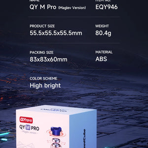 QiYi Speedcube M Pro Maglev Cubo Mágico Magnético 3x3 QY 3M Profissional 3x3x3 Quebra-Cabeça de Velocidade 3×3 Brinquedos Infantis Original Cubo Mágico