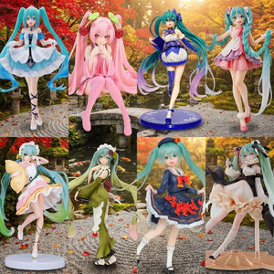 Hatsune Miku Anime Figure Collectible Doll PVC Statue Desktop Decoration Gift for Girls Otaku Cosplay Fans Kawaii Cute Japanese
