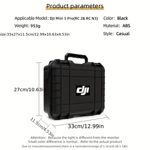 Adequado para Estojo de Armazenamento DJI 5 Pro, Estojo à Prova de Explosão 5 Pro, Estojo Portátil de Casco Rígido de Grande Capacidade