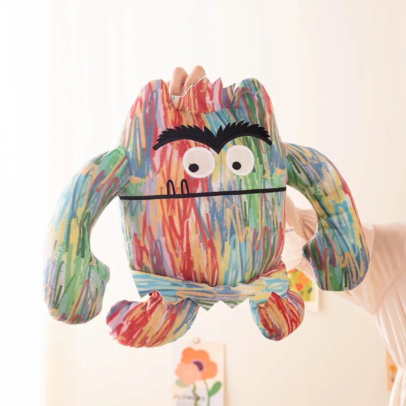 O Monstro das Cores Pelúcia Brinquedo Favor de Festa Decoração Crianças Bebê Almofada de Conforto Brinquedos de Pelúcia para Crianças Presentes Bonitos 15-35cm