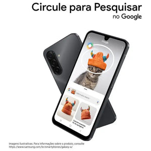Smartphone Samsung Galaxy A17 128 GB, 4GB RAM, Cinza, 6,7", Câmera Tripla + Selfie de 13MP