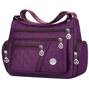 Bolsa transversal quadrada, versátil para homens e mulheres, nova bolsa grande, bolsa de tecido, bolsa de ombro estilo Oxford, fashionável