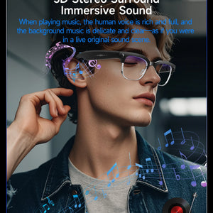 2026 New Upgrade Smart Glasses AI  Camera Photo Recognition Bluetooth Call Translation Video Recording Voice Sunglasses for Men