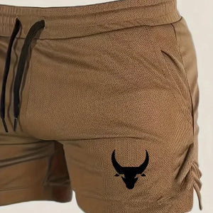 Bermuda de Basquete Masculina com Padrão Geométrico, Cintura Média, Microelástica, Rápido Secagem, Respirável, Calças Esportivas para Corrida e Fitness