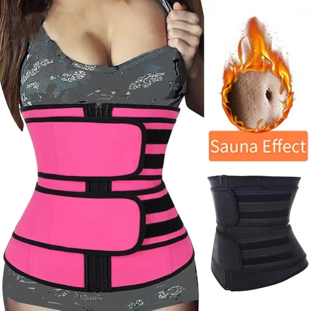 1pc Cinturão Modelador de Cintura Emagrecedor Cinta de Fitness Perda de Peso Queima de Gordura Cinta Esportiva Redutora de Suor Treino Modelador