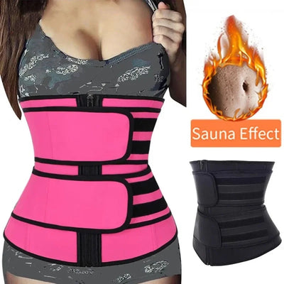 1pc Cinturão Modelador de Cintura Emagrecedor Cinta de Fitness Perda de Peso Queima de Gordura Cinta Esportiva Redutora de Suor Treino Modelador