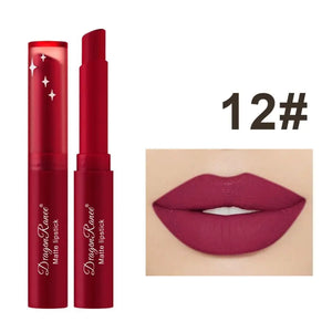 Batom Matte Matte Não Desbotável Hidratante Maquiagem Europeia e Americana Batom Matte Veludo Batom Matte à Prova d'Água Não Fácil de Desbotar Batom Matte Batom