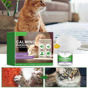 Reabastecimento do Kit Difusor Calmante para Gatos: Humor Calmante, Relaxante, Antiansiedade, Alívio do Estresse, Confortante para Animais de Estimação, Feromônio