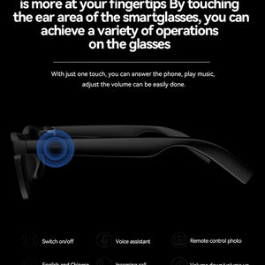 Lenovo 2026 Novos Óculos Inteligentes Tradução AI Gravação de Conversas Bluetooth Escutar Música Óculos de Sol Inteligentes para Homens e Mulheres