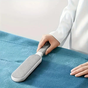 Removedor de Pelos de Animais de Dupla Face, Escova Adesiva Eletrostática Manual, para Gato, Roupas, Sofá, Móveis, Limpeza de Tapetes