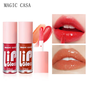 MAGIC CASA 6pcs/conjunto Pequena garrafa Óleo Labial Hidratante de Gel longa duração Hidratante suave brilhante Líquido Hidratante Labial