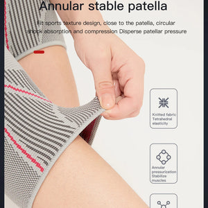 1 PC Suporte Profissional para Joelho, Manguito de Compressão para Joelho, Órtese de Silicone Antiderrapante para Dor no Joelho, Lesão no Menisco