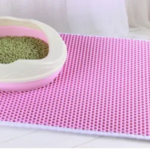 Cat Litter Mat With Gift Double Layer Waterproof Pet Litter Box Mat Non-slip Sand Cat Pad Washable Bed Mat Clean Pad Products