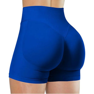 Shorts de Yoga de Cintura Alta para Mulheres de Verão, Elegantes e Sexy, Calças de Fitness para Corrida, Leggings de Yoga em Cores Sólidas, Meias Elásticas