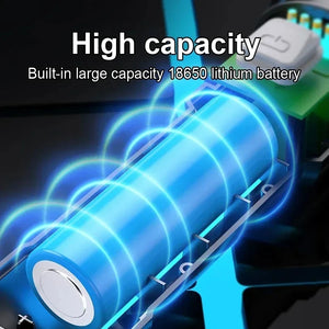 Lanterna Super Brilhante de 100000LM Lanterna Tática LED Recarregável de Longo Alcance para Camping ao Ar Livre, à Prova d'Água, Pesca