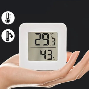 Estação Meteorológica de Casa com Relógio Eletrônico, Medidor de Temperatura e Umidade, Alarme, Termômetro LED, Termo-Higrômetro Multifuncional