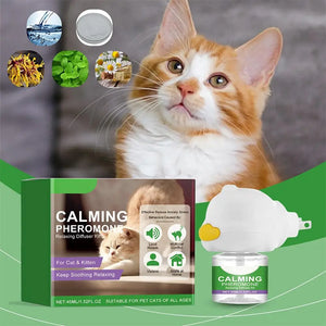 Reabastecimento do Kit Difusor Calmante para Gatos: Humor Calmante, Relaxante, Antiansiedade, Alívio do Estresse, Confortante para Animais de Estimação, Feromônio