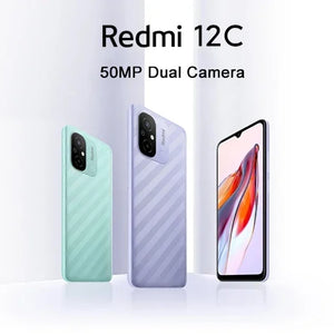 Original Xiaomi Redmi 12C 6GB 128GB Bateria de Alta Capacidade de 5000mAh Helio G85 Octa Core 50MP 6,71'' 4G Telefone Móvel ROM Global