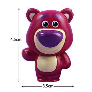 8Pçs Personagens Toy Story 4 Woody Buzz Lightyear Versão Q Boneco de Ação Brinquedo Infantil Mini Figurinha Decoração de Aniversário Anime Presente