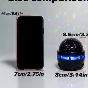 Luzes Noturnas LED Céu Estrelado Lâmpada Projetora USB Bola Mágica Luzes de Natal Lua Estrela Decorações Atmosféricas para Casa