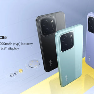 Smartphone POCO C85 Versão Global 6,9" display Dot Drop bateria de 6000mAh Câmera de 50MP 33W Helio G81-Ultra NFC