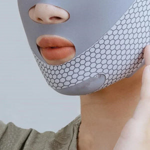 Lifting Facial com Faixa V para Dormir, Bandagem Facial Redutora de Gordura, Relaxamento, Levantamento de Forma, Redução de Papada, Banda de Afinamento Facial, Massagem