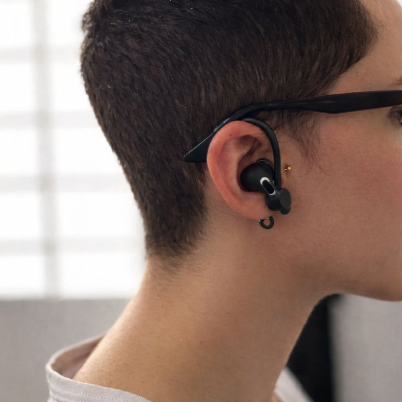 Fixador Suporte de Orelha Anti-Queda para Fone AirPods Cor:Preto